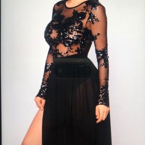 New* Lace/Jeweled Evening Gown